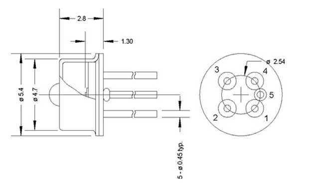 AOP800A chip outline